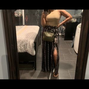 Summer slit pants